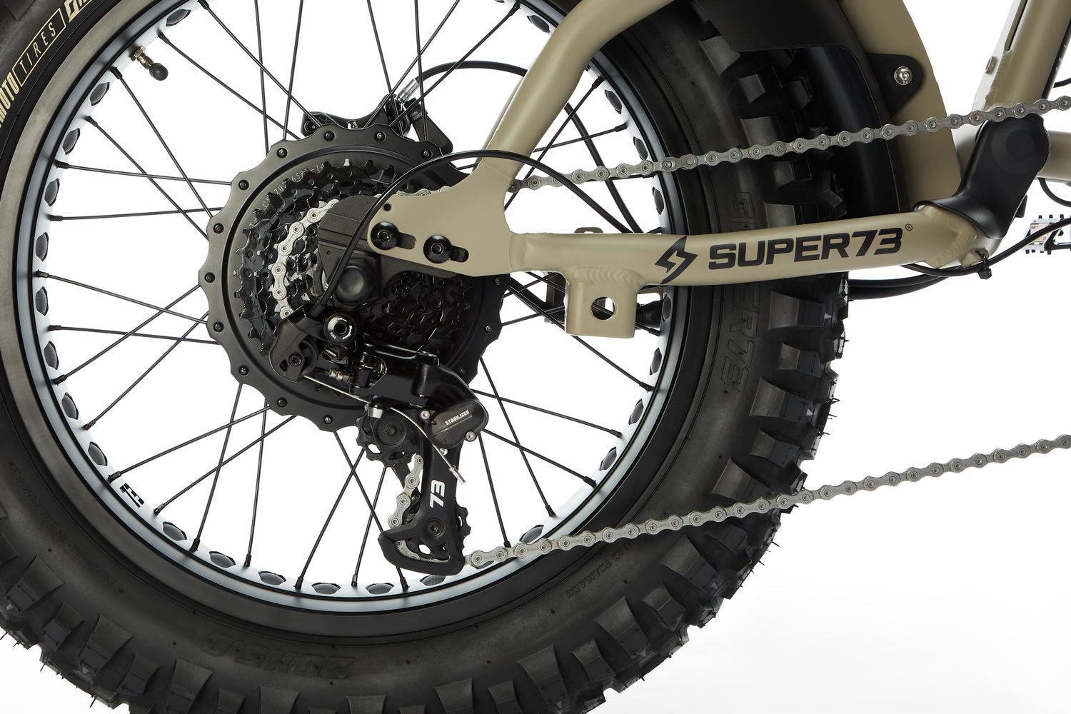 Super73-RX Mojave Dark Earth back tire