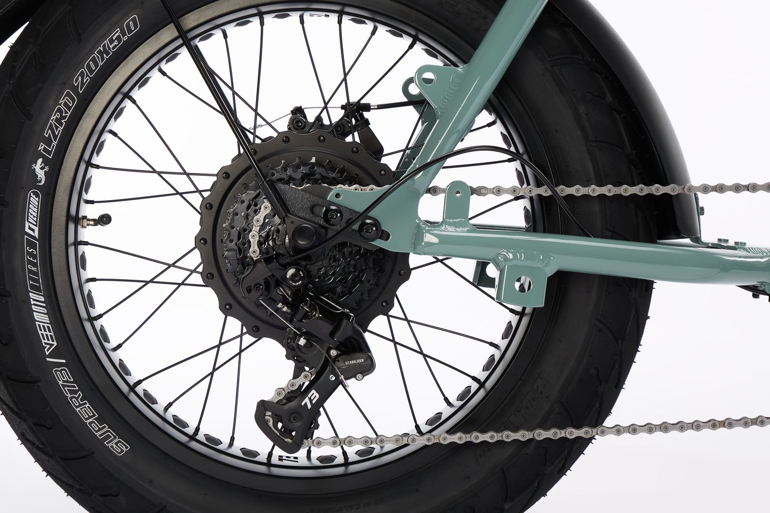 Super73-ZX Agave Green back tire