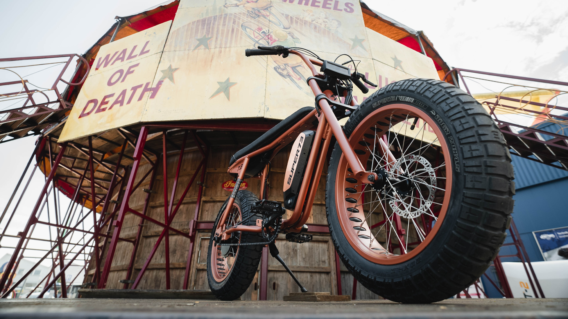 Super73 tribute bike to the Wall of Death